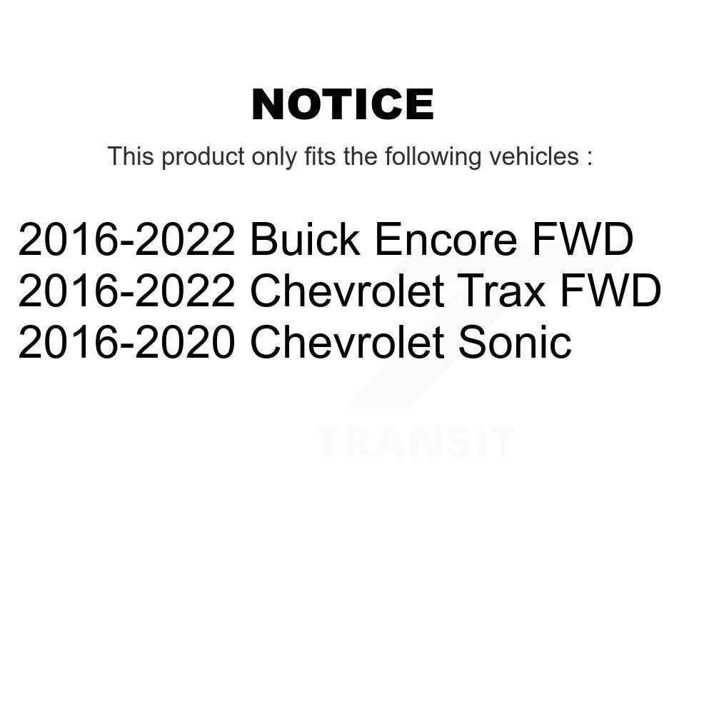 [Avant et Arrière] Roulement de roue pour Buick Encore Chevrolet Trax Sonic K70-101904