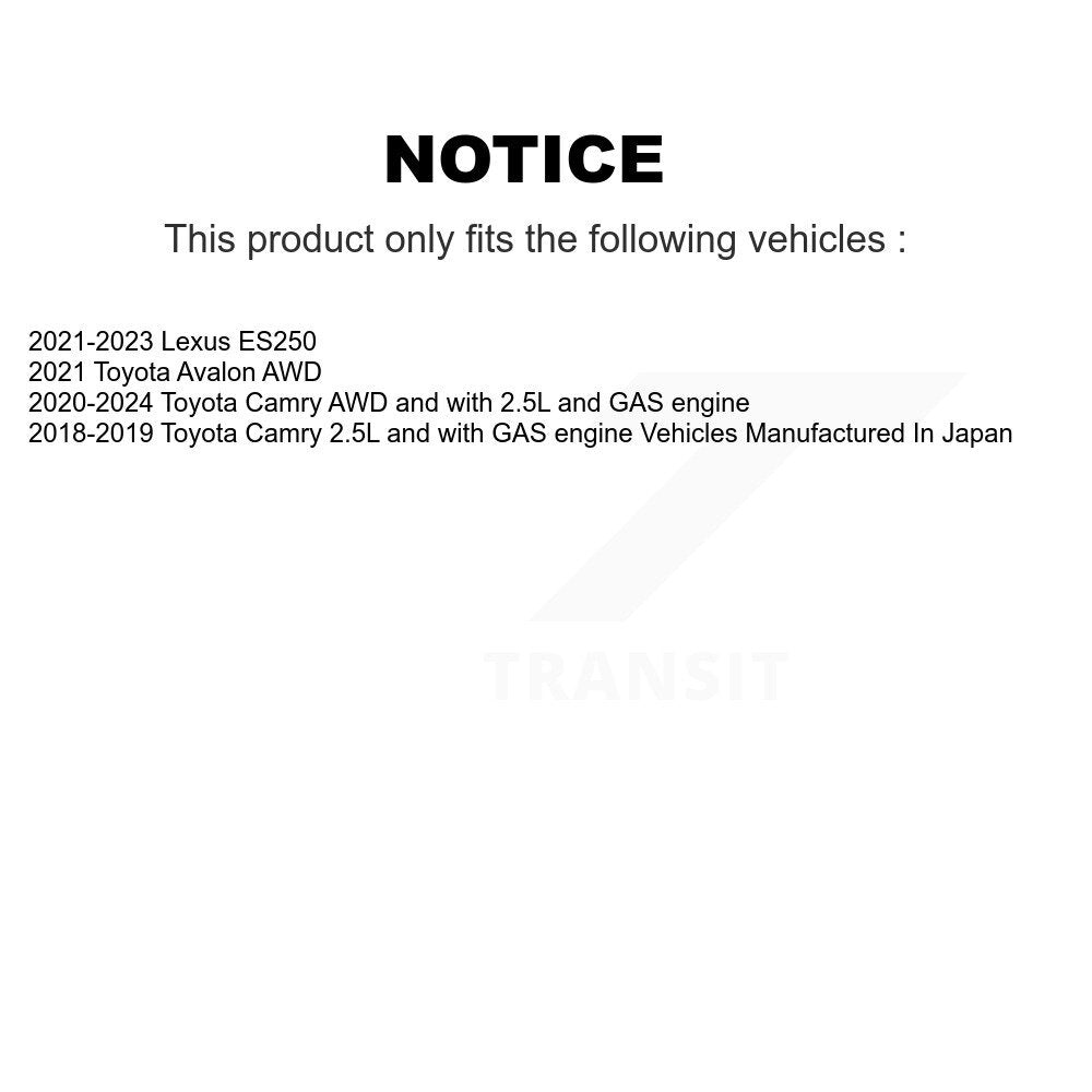 [Avant et Arrière] Ensemble roulement de roue et moyeu pour Toyota Camry Lexus ES250 Avalon K70-101918