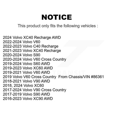 [Avant et Arrière] Ensemble roulement de roue et moyeu pour Volvo XC60 XC90 XC40 Recharge S60 V60 Cross K70-101929