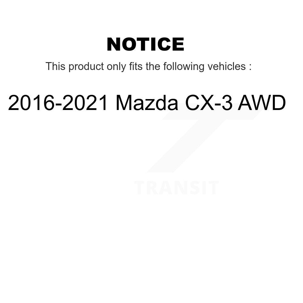 [Avant et Arrière] Ensemble roulement de roue et moyeu pour 2016-2021 Mazda CX-3 AWD K70-101930