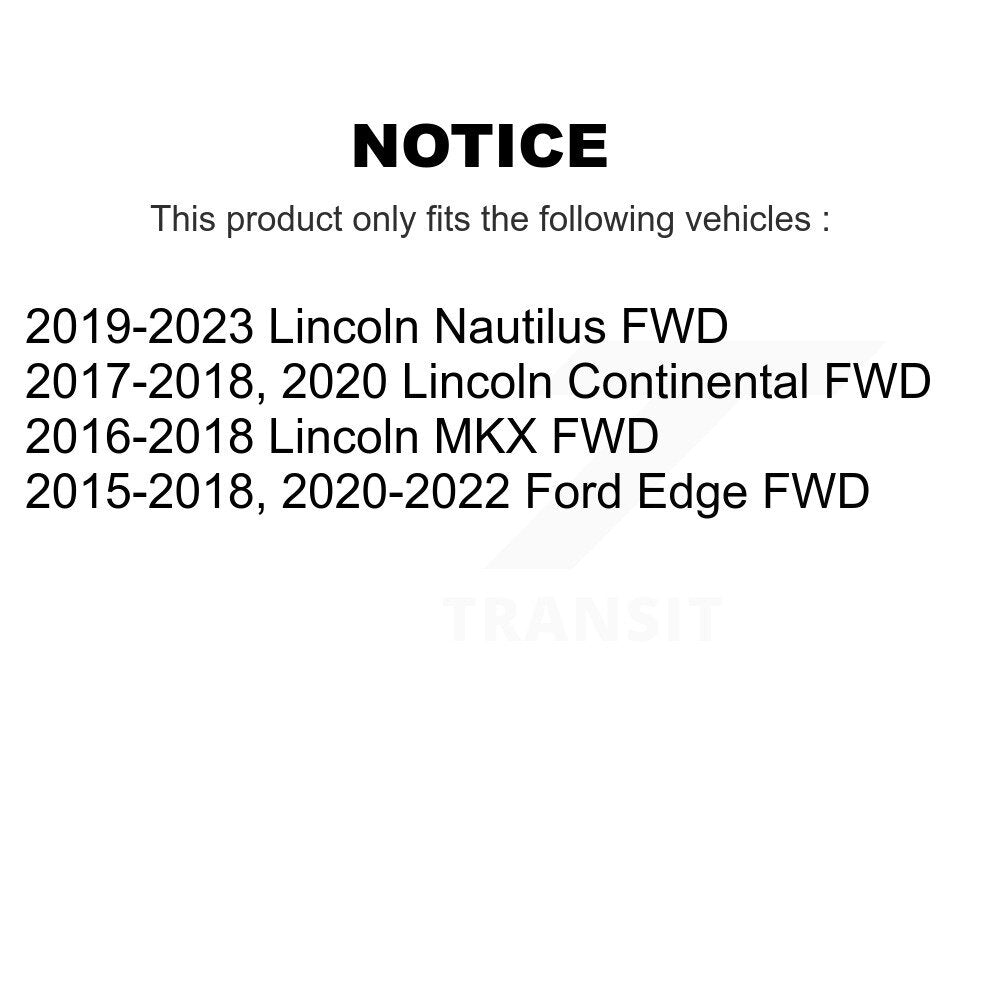 [Avant et Arrière] Ensemble roulement de roue et moyeu pour Ford Edge Lincoln Nautilus MKX Continental K70-101940