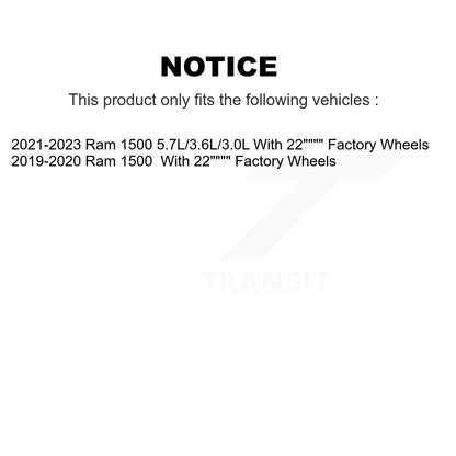 [Avant] Ensemble roulement de roue et moyeu pour Ram 1500 With 22" Factory Wheels K70-101950