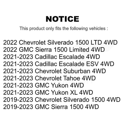 [Avant] Ensemble roulement de roue et moyeu pour Chevrolet GMC Silverado 1500 Sierra Yukon Tahoe K70-101951