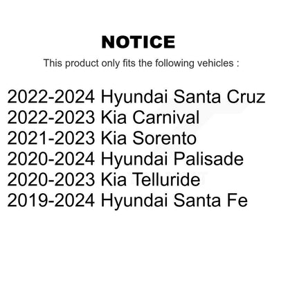 [Avant] Ensemble roulement de roue et moyeu pour Hyundai Santa Fe Kia Palisade Sorento Telluride K70-101957