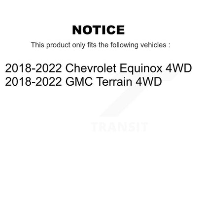 [Arrière] Ensemble roulement de roue et moyeu pour Chevrolet Equinox GMC Terrain 4WD K70-101968