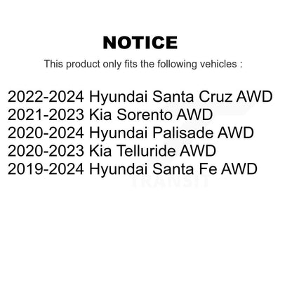 [Arrière] Ensemble roulement de roue et moyeu pour Hyundai Santa Fe Kia Palisade Sorento Telluride K70-101976