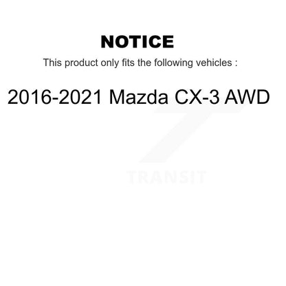 [Arrière] Ensemble roulement de roue et moyeu pour 2016-2021 Mazda CX-3 AWD K70-101977