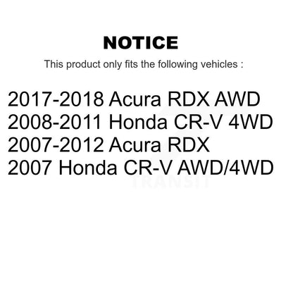 [Avant et Arrière] Roulement de roue pour Honda CR-V Acura RDX K70-102005