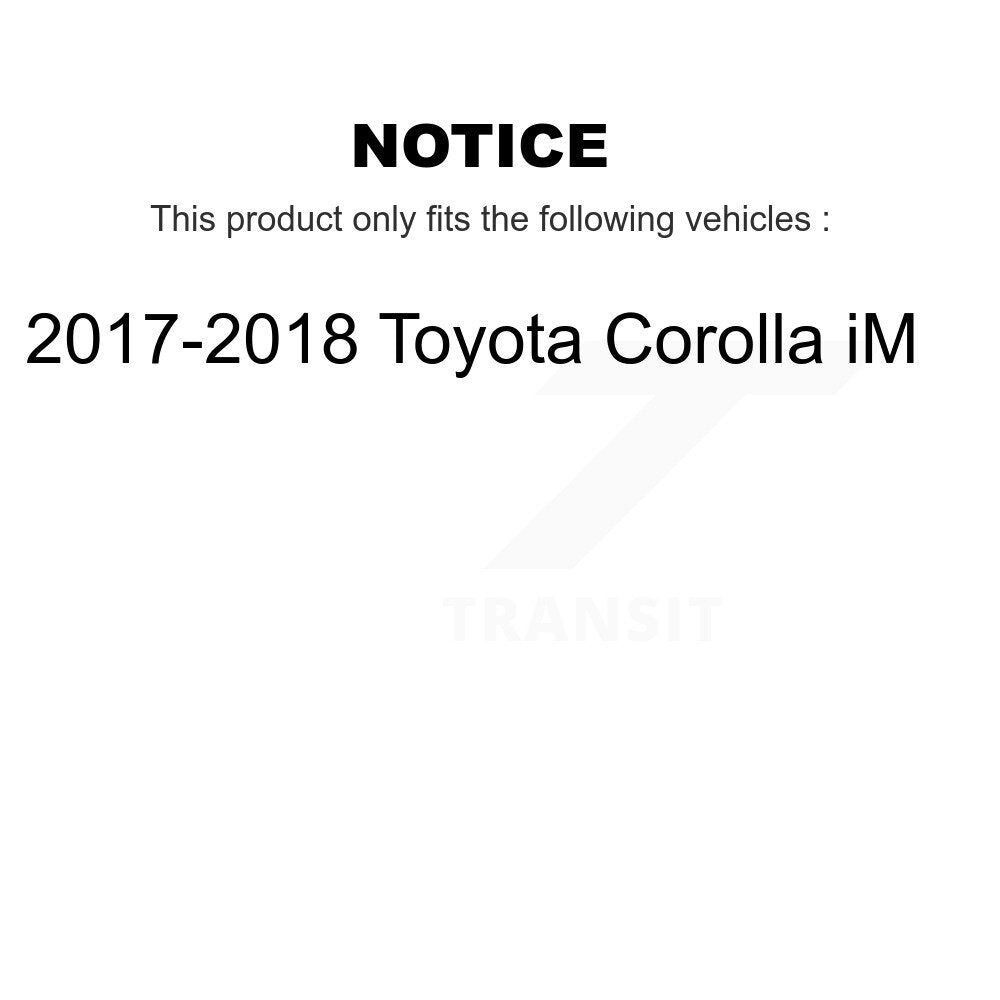 [Avant et Arrière] Roulement de roue pour 2017-2018 Toyota Corolla iM K70-102009