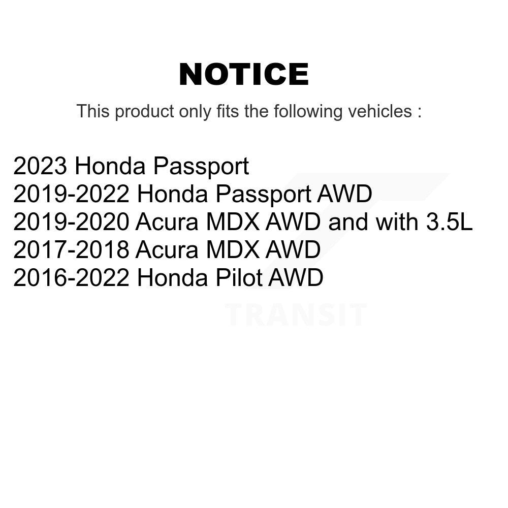 [Avant et Arrière] Roulement de roue pour Honda Pilot Acura MDX Passport K70-102010