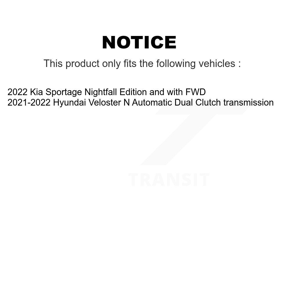 [Avant et Arrière] Ensemble roulement de roue et moyeu pour Kia Sportage Hyundai Veloster N K70-102031