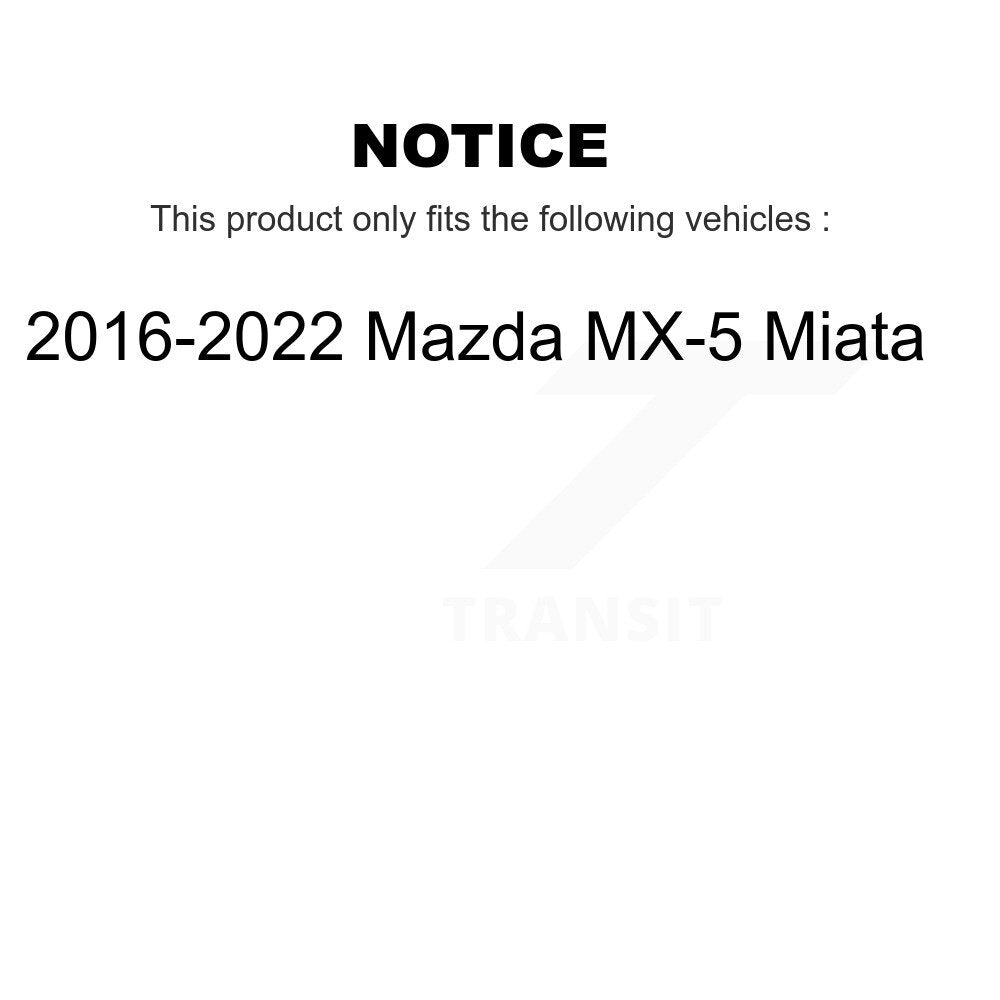 [Avant et Arrière] Ensemble roulement de roue et moyeu pour 2016-2022 Mazda MX-5 Miata K70-102032