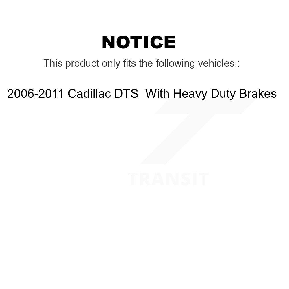 [Avant et Arrière] Ensemble roulement de roue et moyeu pour 06-11 Cadillac DTS With Heavy Duty Brakes K70-102043