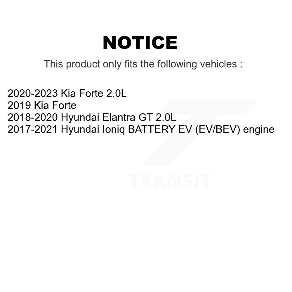 [Avant et Arrière] Ensemble roulement de roue et moyeu pour Kia Forte Hyundai Ioniq Elantra GT K70-102045