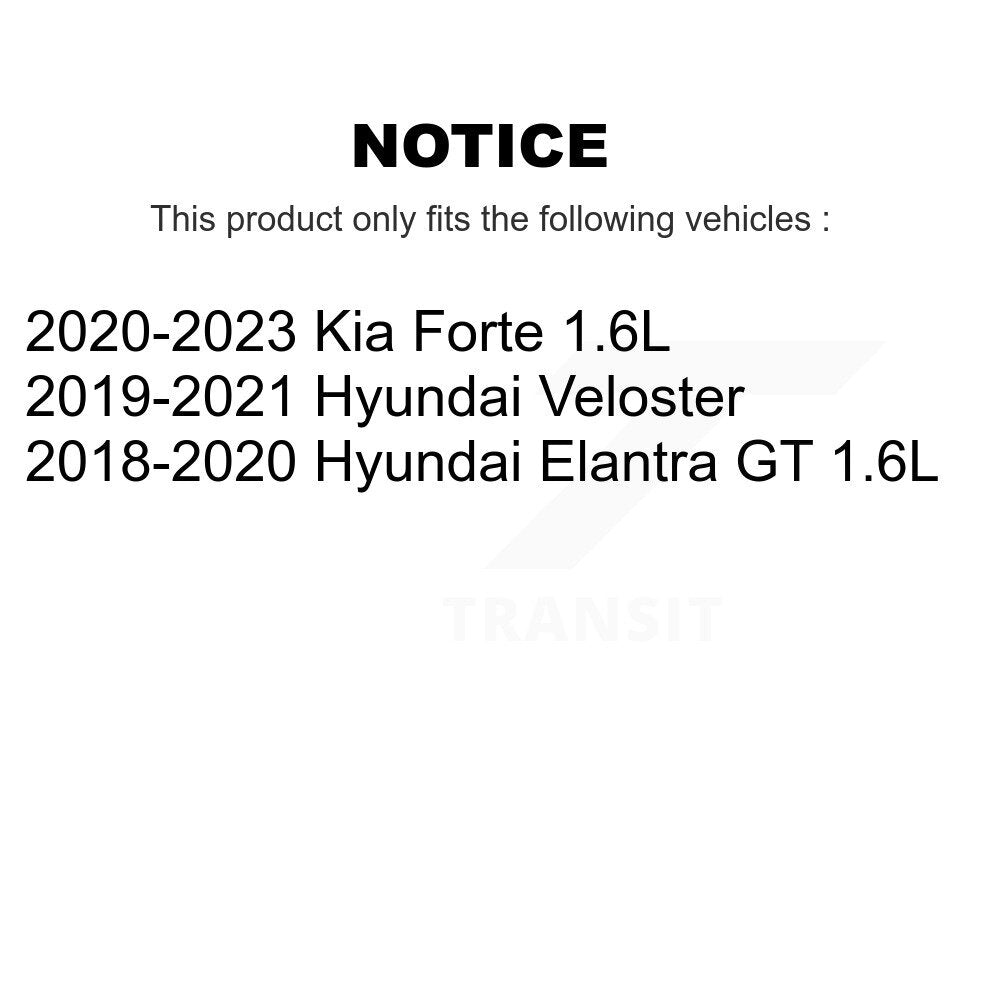 [Avant et Arrière] Ensemble roulement de roue et moyeu pour Kia Forte Hyundai Elantra GT Veloster K70-102046