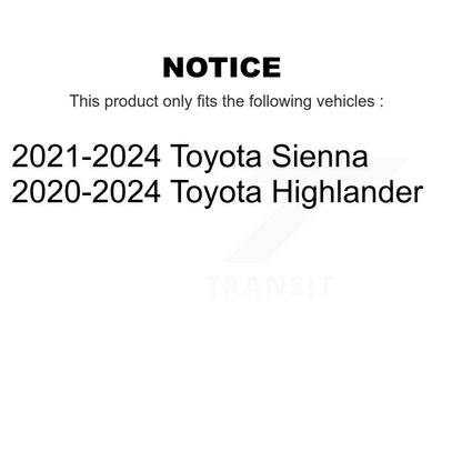 [Avant] Ensemble roulement de roue et moyeu pour Toyota Highlander Sienna K70-102066