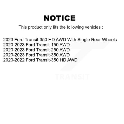 [Avant] Ensemble roulement de roue et moyeu pour Ford Transit-250 Transit-350 Transit-150 HD AWD K70-102077