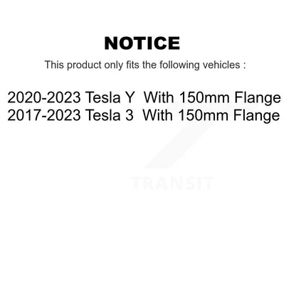 [Arrière] Ensemble roulement de roue et moyeu pour Tesla 3 Y With 150mm Flange K70-102097