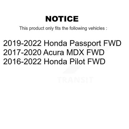 [Arrière] Ensemble roulement de roue et moyeu pour Honda Pilot Acura MDX Passport FWD K70-102100