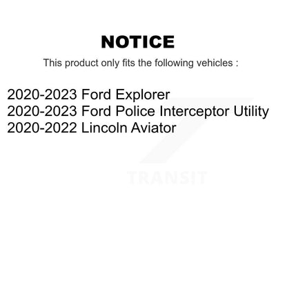 [Arrière] Ensemble roulement de roue et moyeu pour Ford Explorer Police Interceptor Utility Lincoln K70-102102