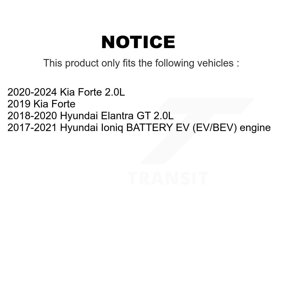 [Arrière] Ensemble roulement de roue et moyeu pour Kia Forte Hyundai Ioniq Elantra GT K70-102103