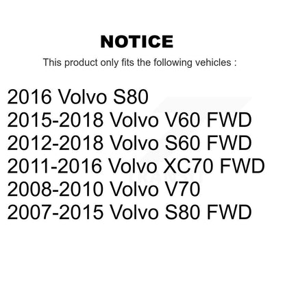 [Arrière] Ensemble roulement de roue et moyeu pour Volvo S60 XC70 V60 S80 V70 K70-102107