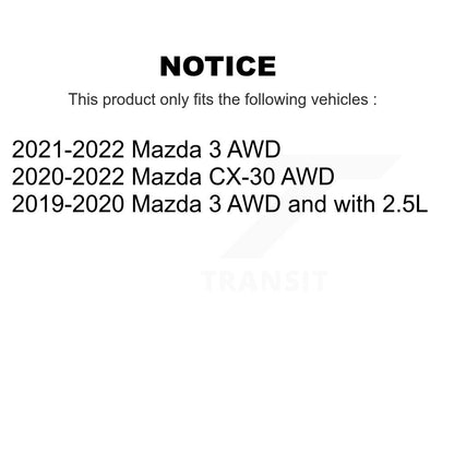 [Arrière] Ensemble roulement de roue et moyeu pour Mazda 3 CX-30 K70-102109
