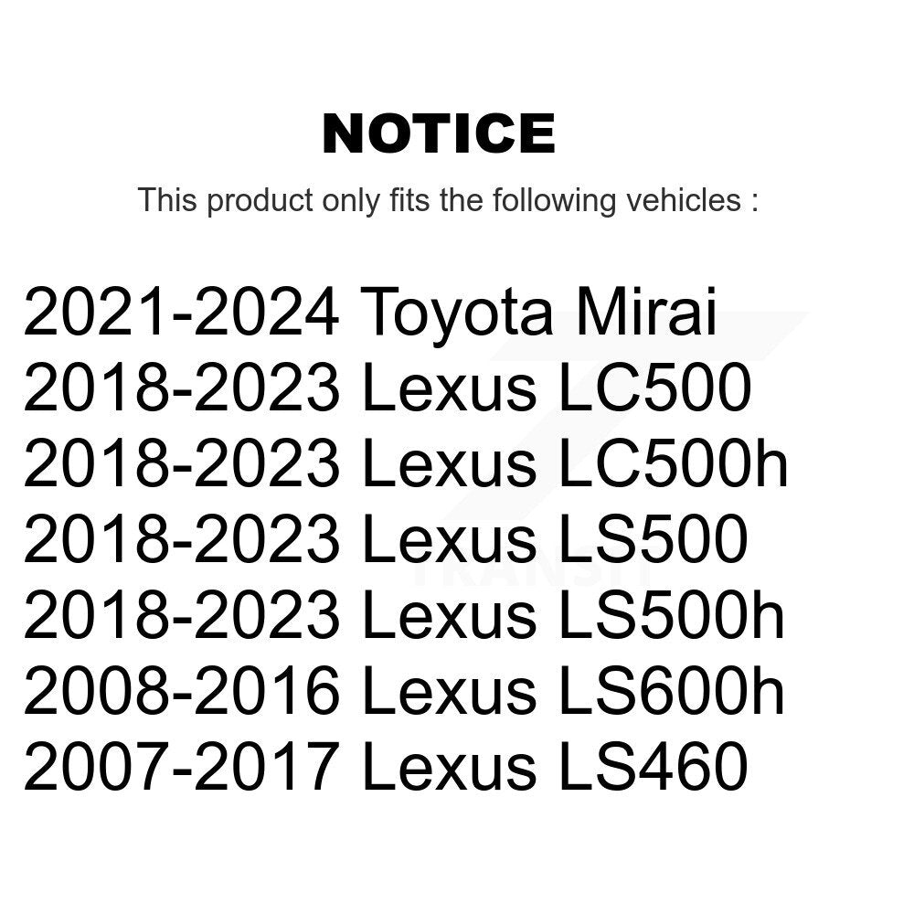 [Arrière] Ensemble roulement de roue et moyeu pour Lexus LS460 LC500 LS500 LS600h Toyota Mirai K70-102110
