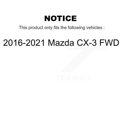 [Arrière] Ensemble roulement de roue et moyeu pour 2016-2021 Mazda CX-3 FWD K70-102111