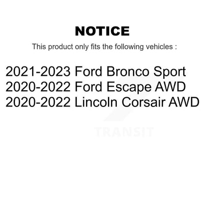 [Arrière] Ensemble roulement de roue et moyeu pour Ford Escape Bronco Sport Lincoln Corsair K70-102115
