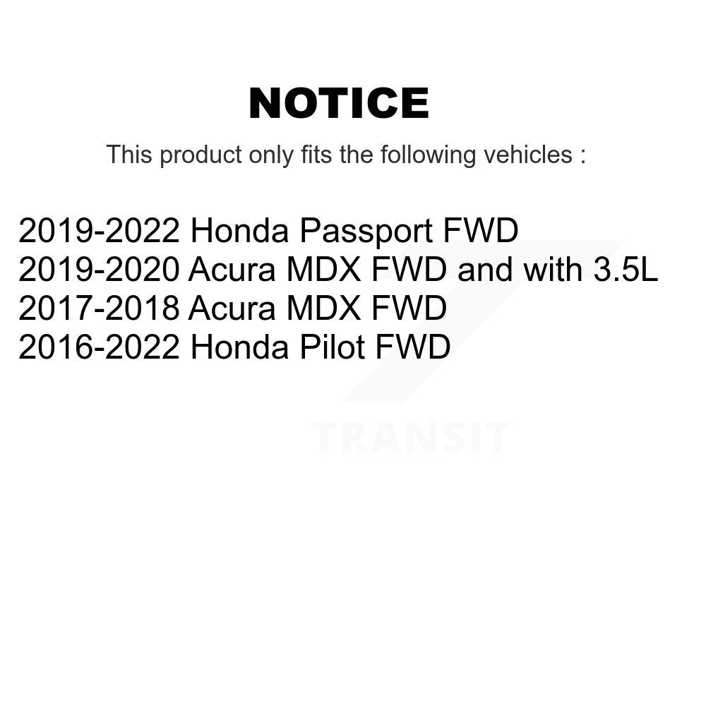 [Avant et Arrière] Roulement de roue pour Honda Pilot Acura MDX Passport K70-102134