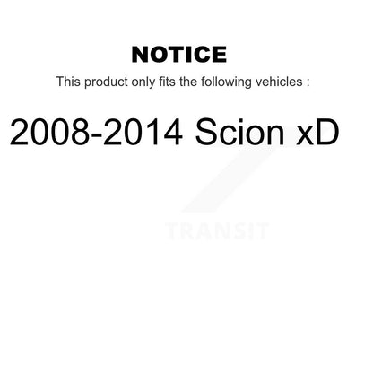 [Avant et Arrière] Roulement de roue pour 2008-2014 Scion xD K70-102136
