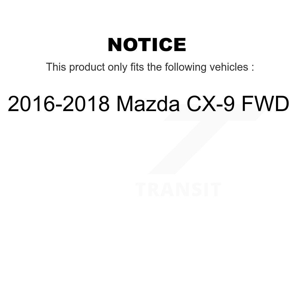 [Avant et Arrière] Roulement de roue pour 2016-2018 Mazda CX-9 FWD K70-102140