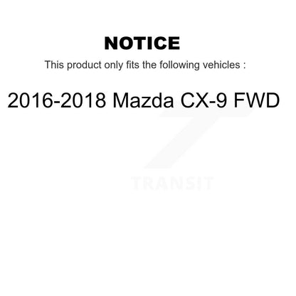 [Avant et Arrière] Roulement de roue pour 2016-2018 Mazda CX-9 FWD K70-102140