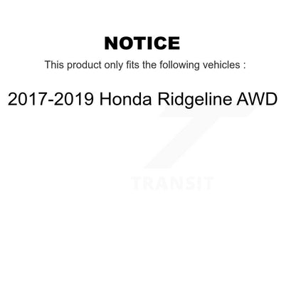 [Avant et Arrière] Roulement de roue pour 2017-2019 Honda Ridgeline AWD K70-102142