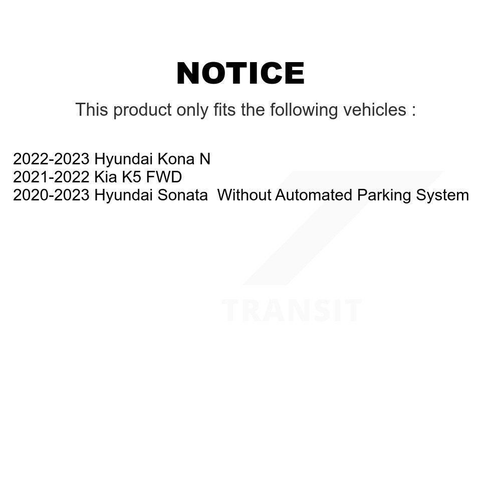 [Avant et Arrière] Ensemble roulement de roue et moyeu pour Hyundai Sonata Kia K5 Kona N K70-102166