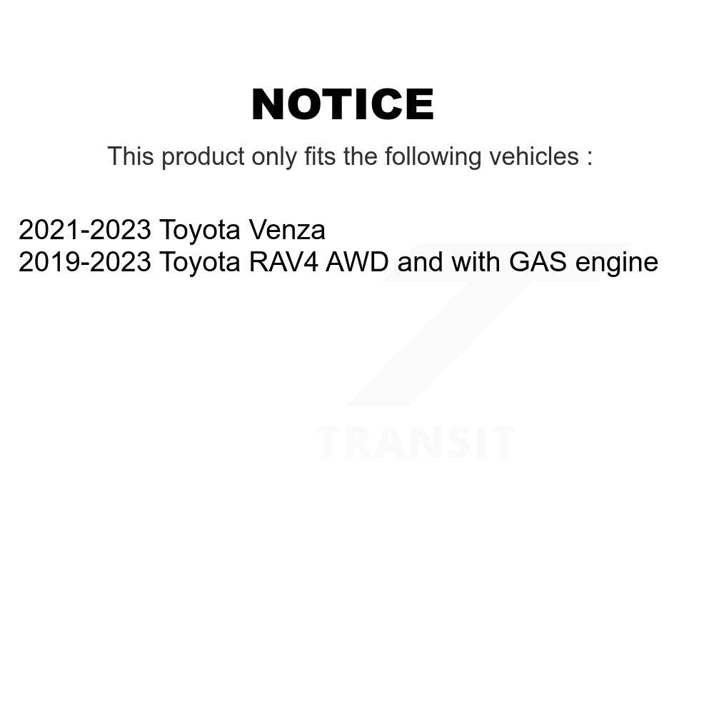 [Avant et Arrière] Ensemble roulement de roue et moyeu pour Toyota RAV4 Venza K70-102170