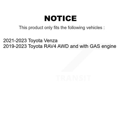 [Avant et Arrière] Ensemble roulement de roue et moyeu pour Toyota RAV4 Venza K70-102170
