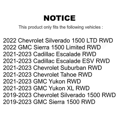 [Avant] Ensemble roulement de roue et moyeu pour Chevrolet GMC Silverado 1500 Sierra Yukon Tahoe K70-102180