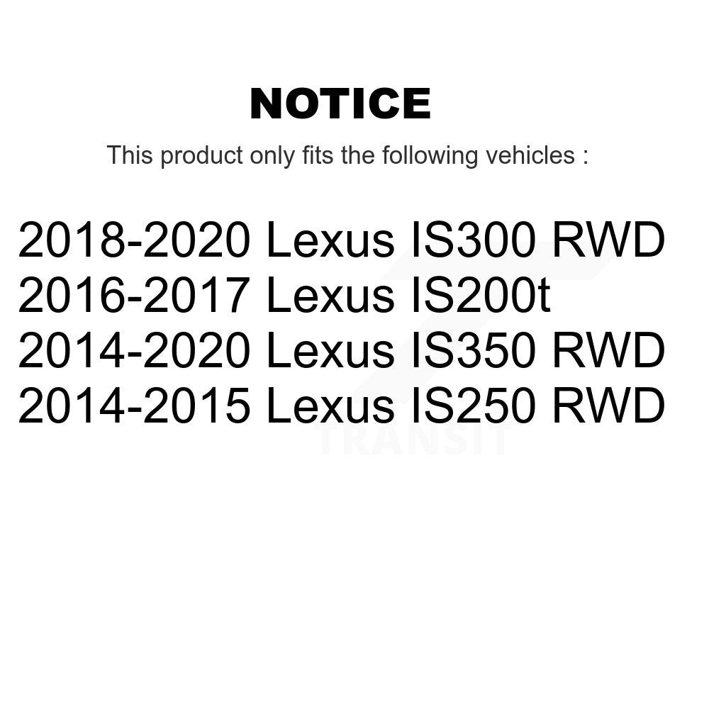 [Avant] Ensemble roulement de roue et moyeu pour Lexus IS350 IS250 IS300 IS200t K70-102184