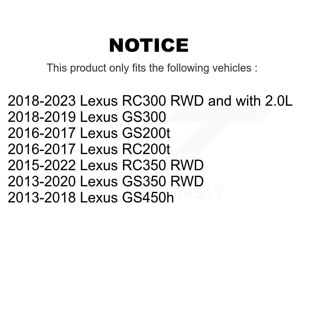[Avant] Ensemble roulement de roue et moyeu pour Lexus GS350 RC350 RC300 GS450h GS300 RC200t K70-102185