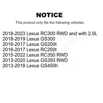 [Avant] Ensemble roulement de roue et moyeu pour Lexus GS350 RC350 RC300 GS450h GS300 RC200t K70-102185