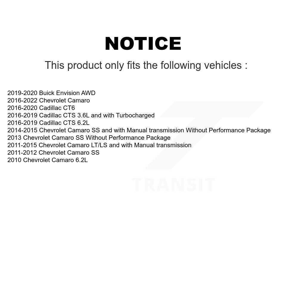 [Arrière] Ensemble roulement de roue et moyeu pour Chevrolet Camaro Buick Envision Cadillac CTS CT6 K70-102191