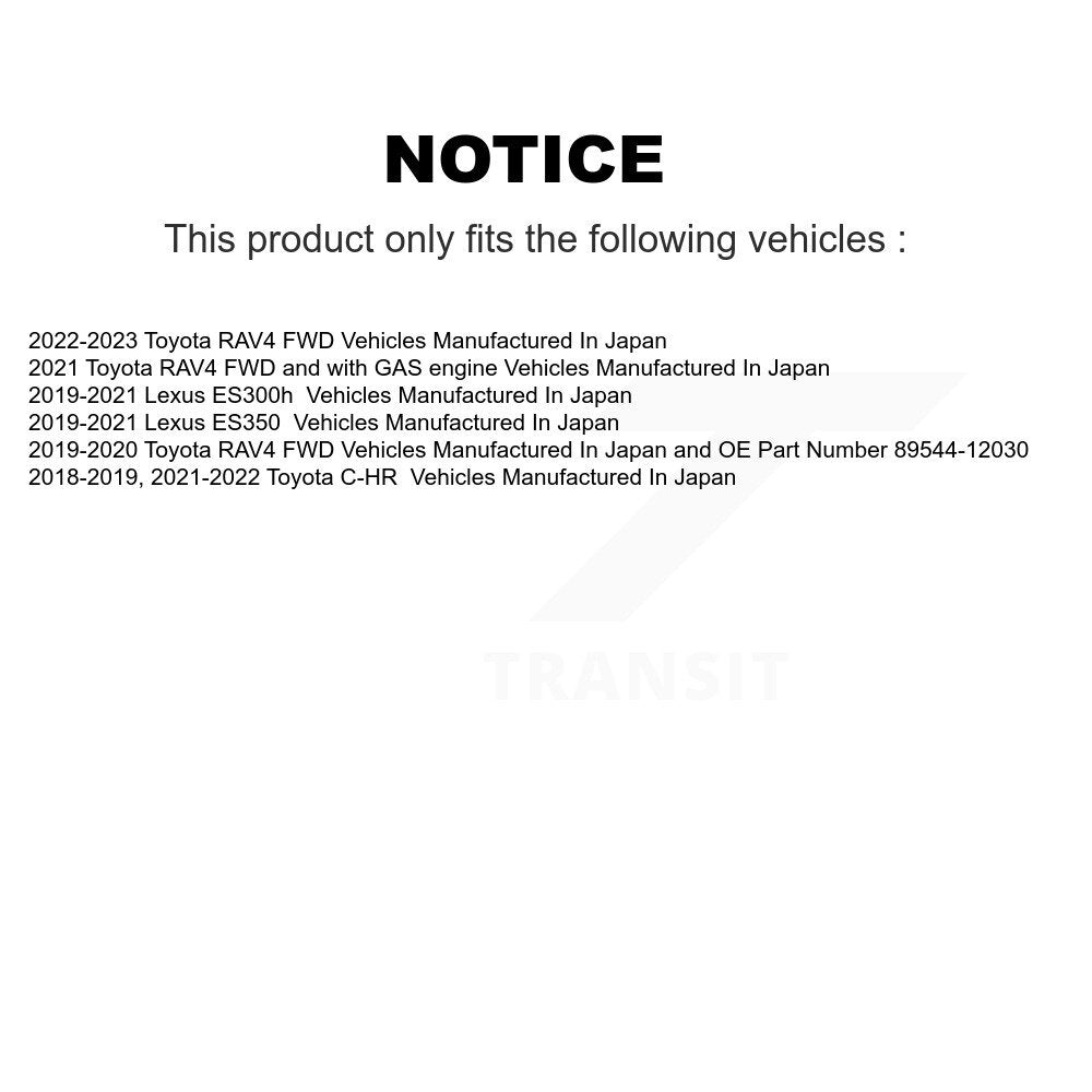 [Arrière] Ensemble roulement de roue et moyeu pour Toyota RAV4 C-HR Lexus ES350 ES300h K70-102192
