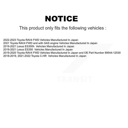 [Arrière] Ensemble roulement de roue et moyeu pour Toyota RAV4 C-HR Lexus ES350 ES300h K70-102192