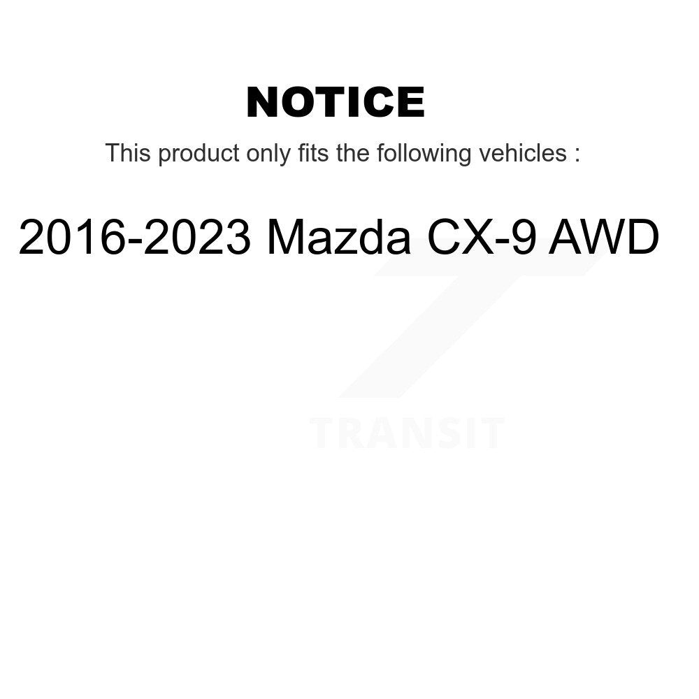 [Arrière] Ensemble roulement de roue et moyeu pour 2016-2023 Mazda CX-9 AWD K70-102193