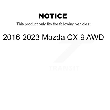 [Arrière] Ensemble roulement de roue et moyeu pour 2016-2023 Mazda CX-9 AWD K70-102193