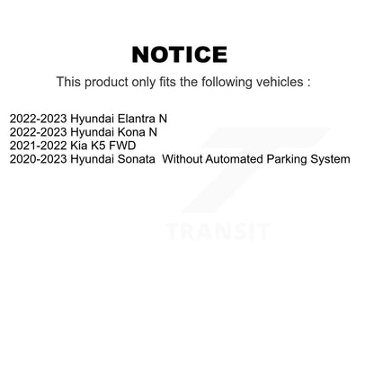 [Arrière] Ensemble roulement de roue et moyeu pour Hyundai Sonata Kia K5 Elantra N Kona K70-102196