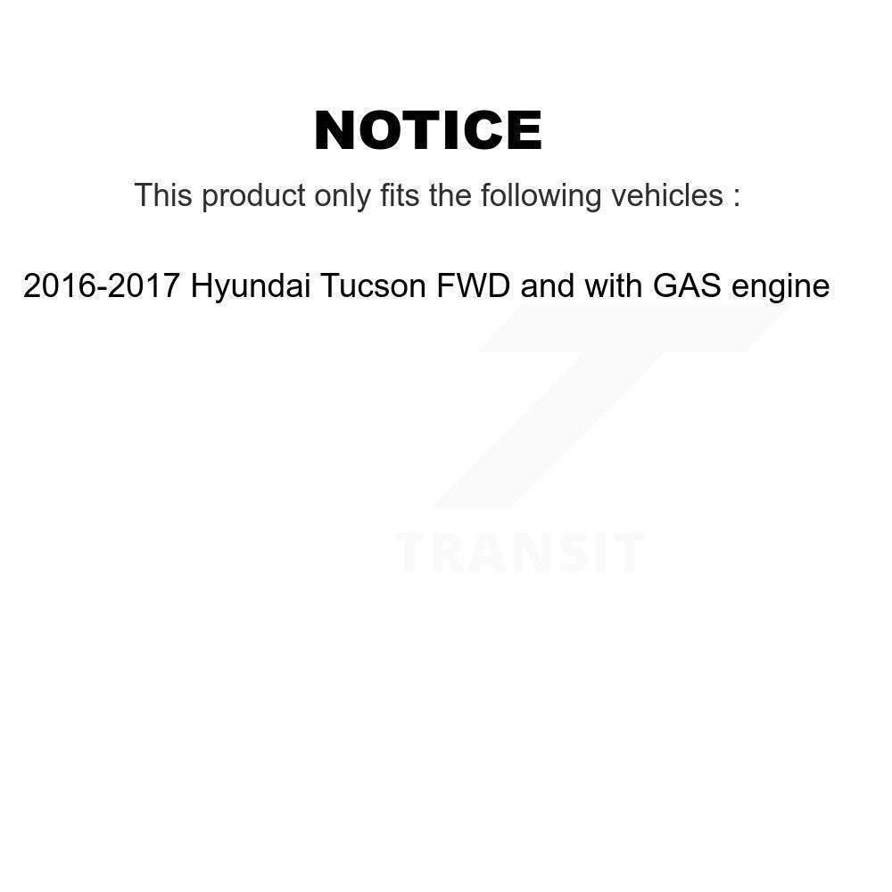 [Avant et Arrière] Roulement de roue pour 16-17 Hyundai Tucson FWD with GAS engine K70-102218
