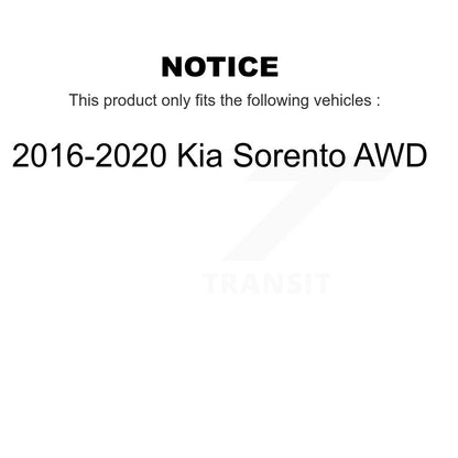 [Avant et Arrière] Ensemble roulement de roue et moyeu pour 2016-2020 Kia Sorento AWD K70-102231